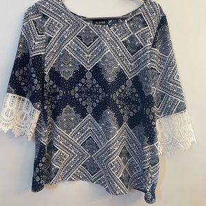 Paisley quarter sleeve